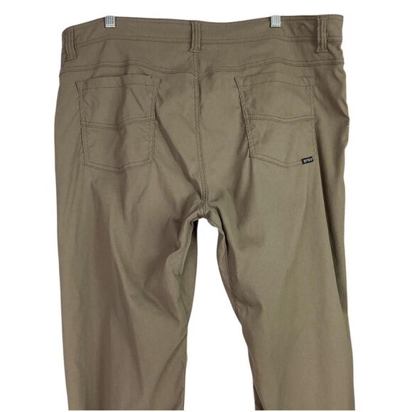 Prana Pants Mens 40 Slim Brown Born From The Experience Brion Stretch Hiking - Picture 6 of 9